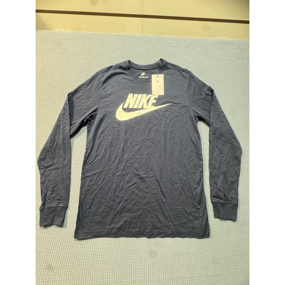 NIKE SWOOSH Men Sz M Black Tee  Brand New‎